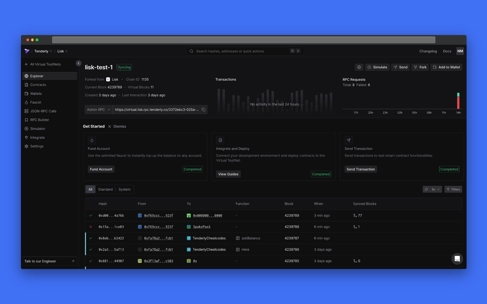no-code blockchain rollup deployment interface screenshot