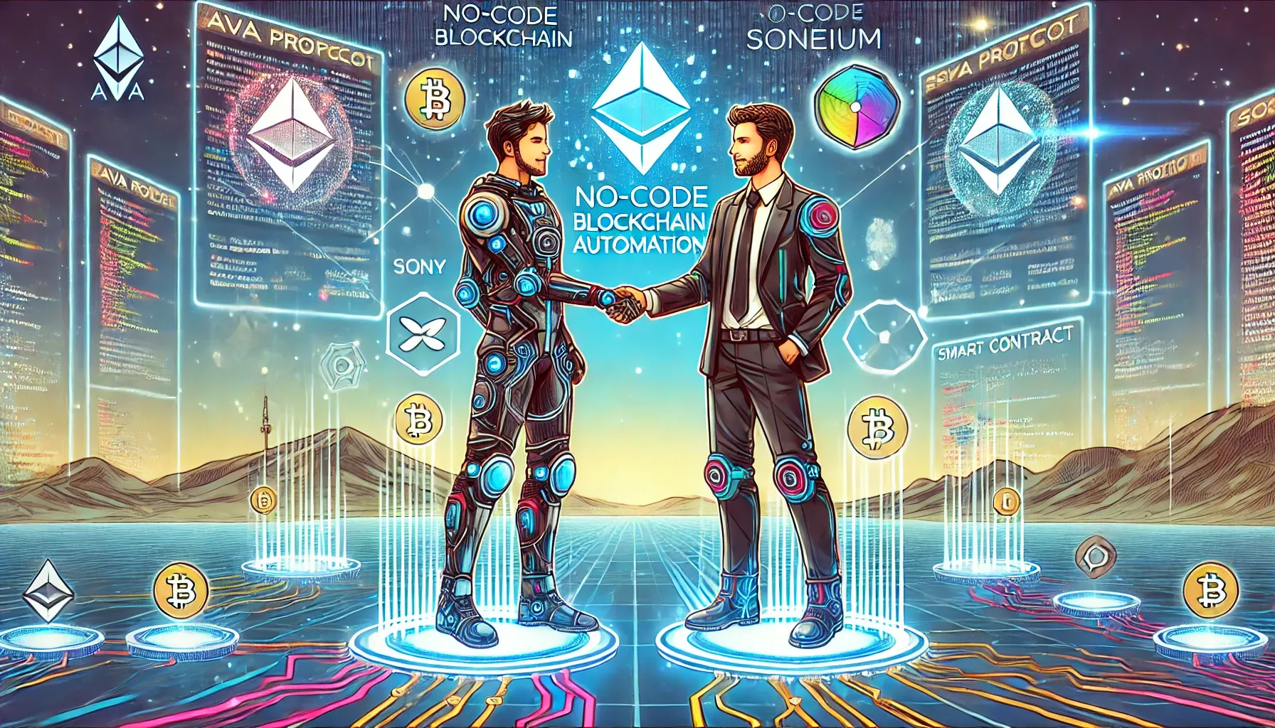 developers using no-code blockchain platform
