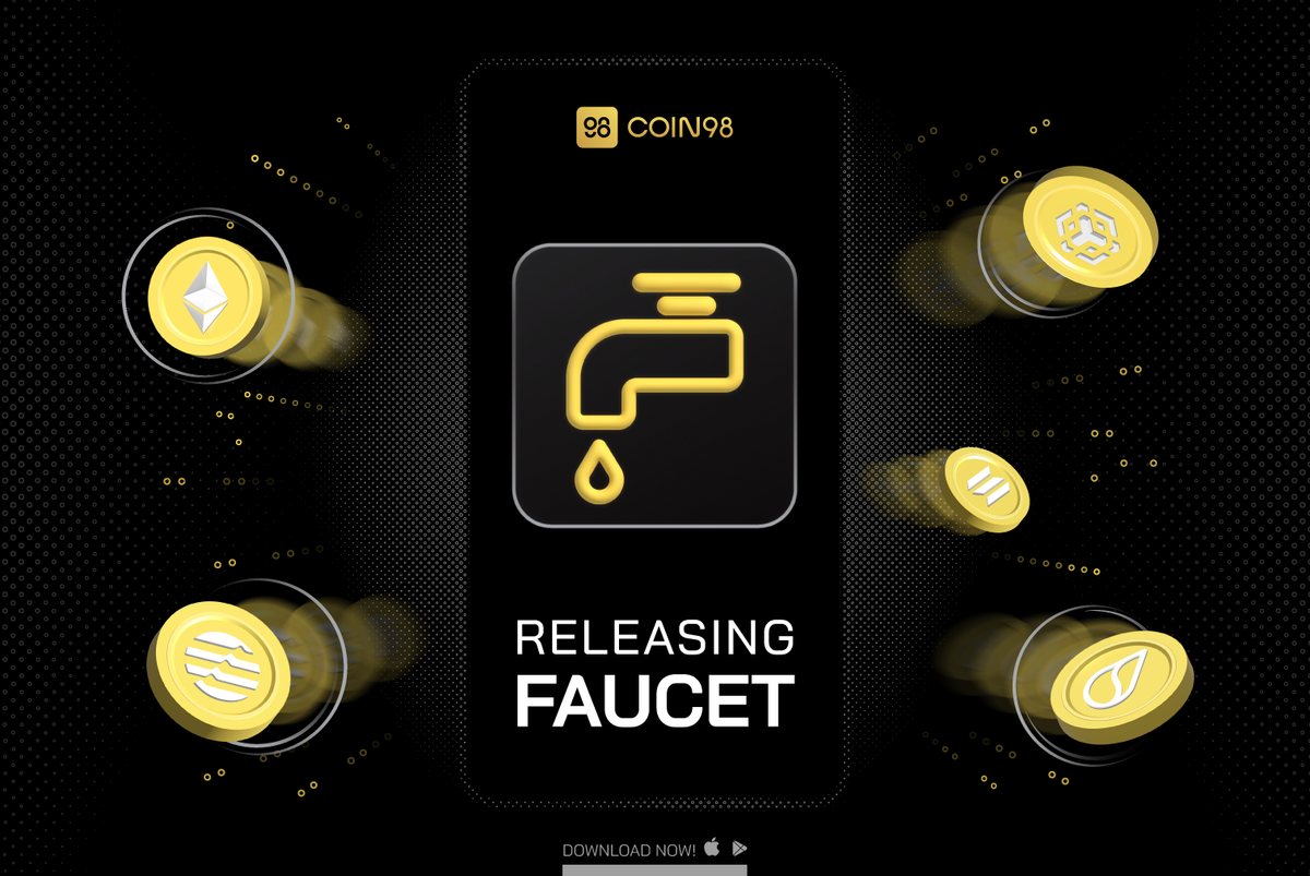 crypto testnet faucet UI